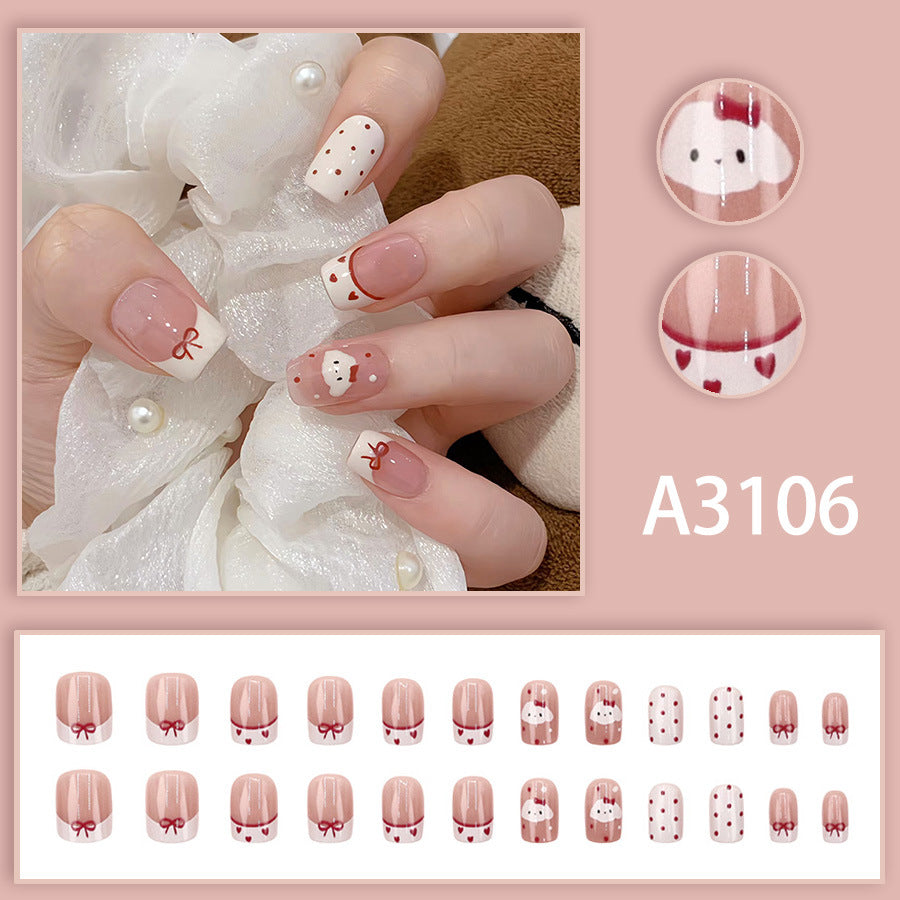 Elegant Minimalist Press-On Nail Set (24pcs) (DESIGN 7632)