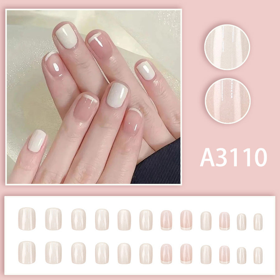 Elegant Minimalist Press-On Nail Set (24pcs) (DESIGN 7636)