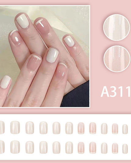 Elegant Minimalist Press-On Nail Set (24pcs) (DESIGN 7636)