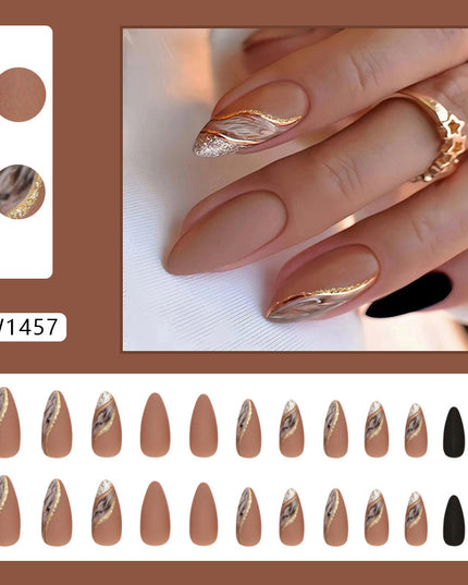 Elegant Minimalist Press-On Nail Set (24pcs) (DESIGN 7473)