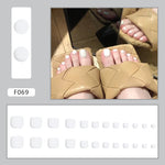 Elegant Minimalist Press-On Nail Set (24pcs) (DESIGN 7485)