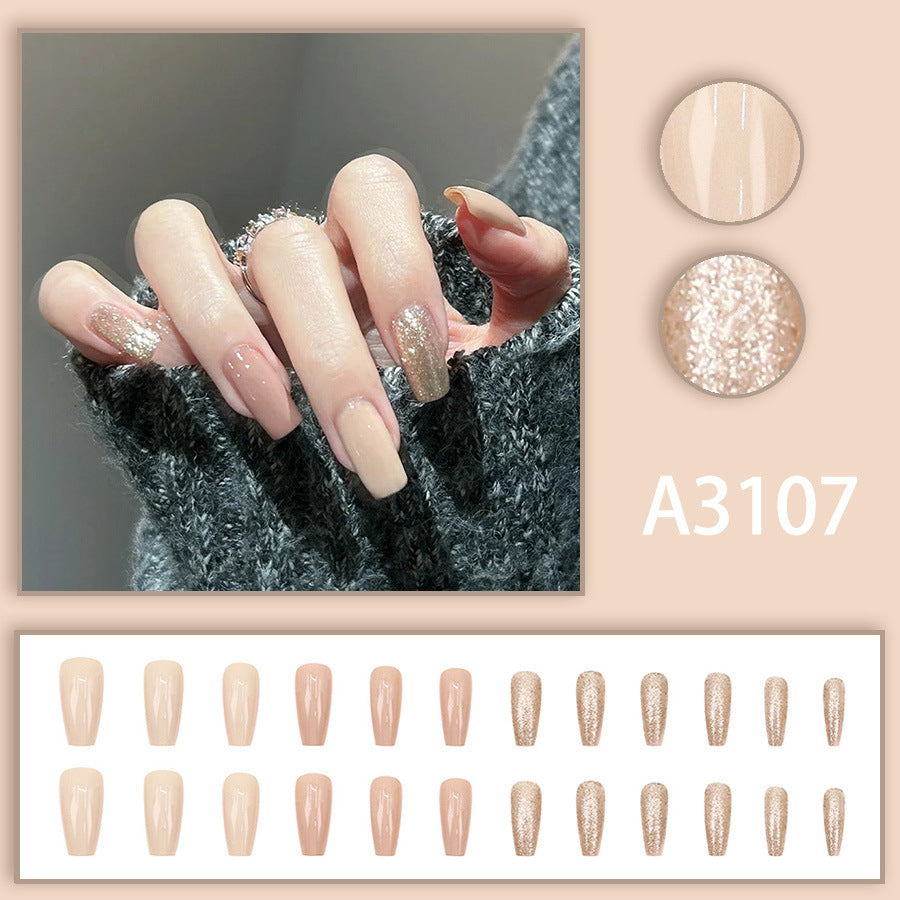 Elegant Minimalist Press-On Nail Set (24pcs) (DESIGN 7633)