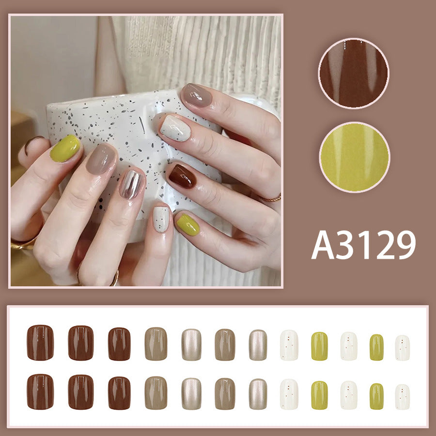 Elegant Minimalist Press-On Nail Set (24pcs) (DESIGN 7650)