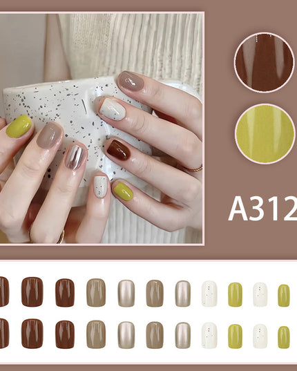Elegant Minimalist Press-On Nail Set (24pcs) (DESIGN 7650)