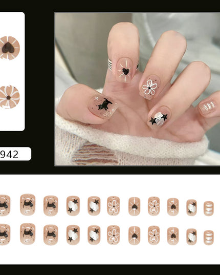 Elegant Minimalist Press-On Nail Set (24pcs) (DESIGN 7359)