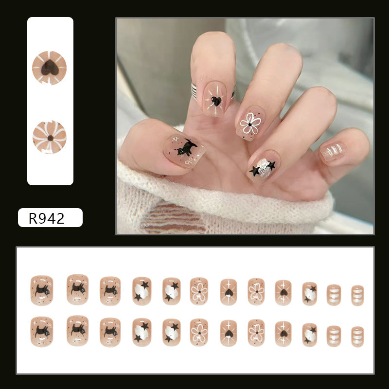 Elegant Minimalist Press-On Nail Set (24pcs) (DESIGN 7359)