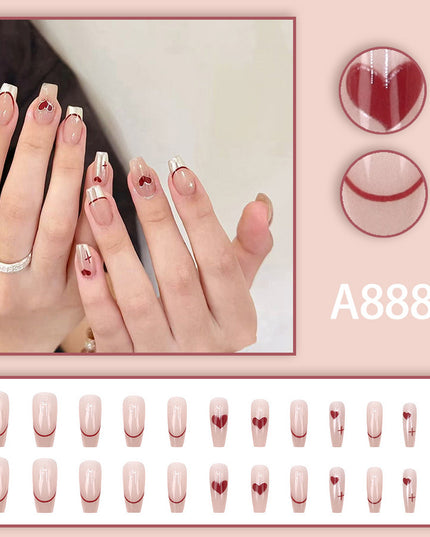 Elegant Minimalist Press-On Nail Set (24pcs) (DESIGN 7535)