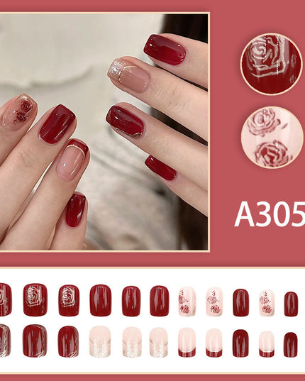 Elegant Minimalist Press-On Nail Set (24pcs) (DESIGN 7587)