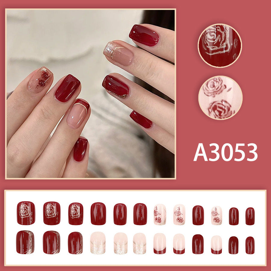 Elegant Minimalist Press-On Nail Set (24pcs) (DESIGN 7587)
