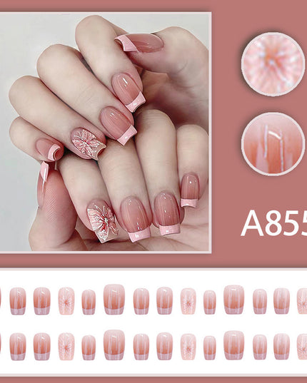 Elegant Minimalist Press-On Nail Set (24pcs) (DESIGN 7507)