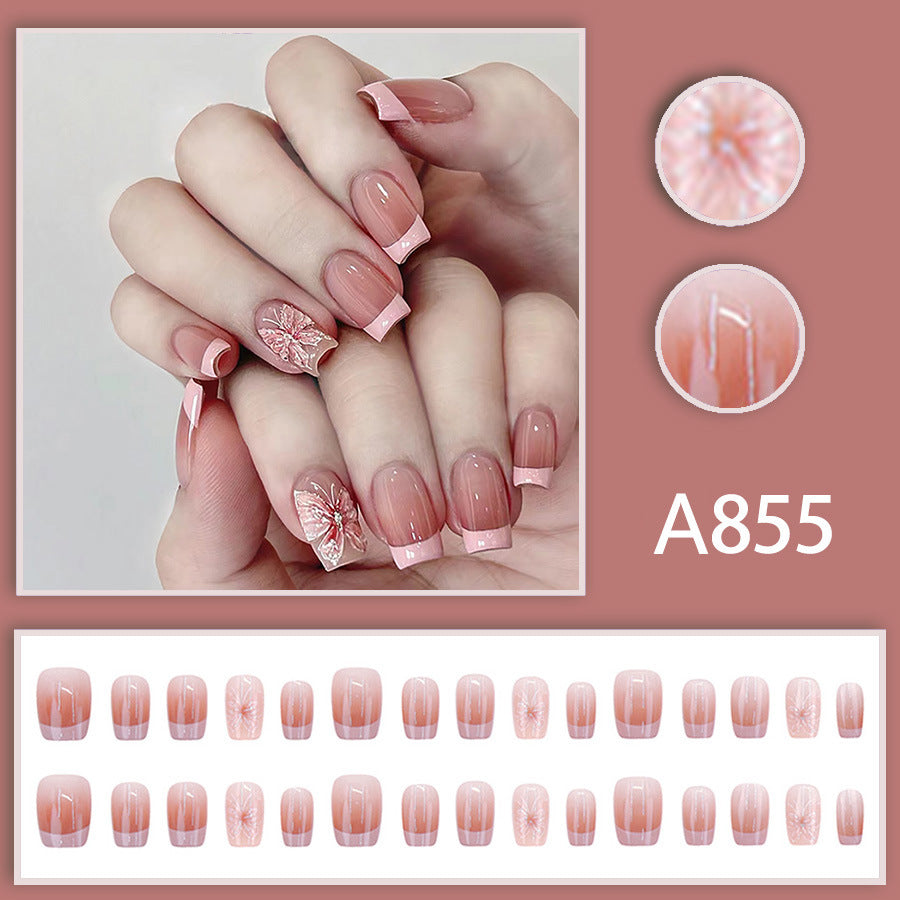 Elegant Minimalist Press-On Nail Set (24pcs) (DESIGN 7507)