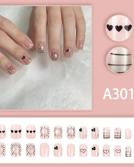 Elegant Minimalist Press-On Nail Set (24pcs) (DESIGN 7554)