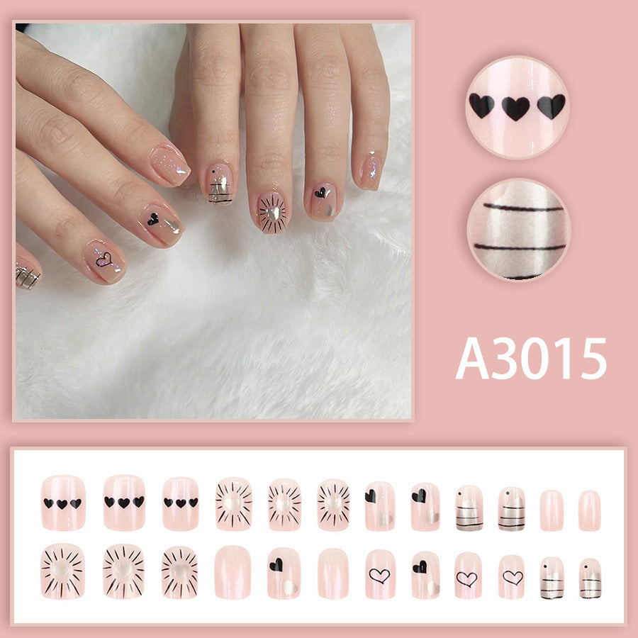 Elegant Minimalist Press-On Nail Set (24pcs) (DESIGN 7554)