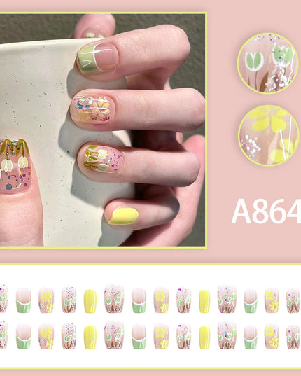 Elegant Minimalist Press-On Nail Set (24pcs) (DESIGN 7515)