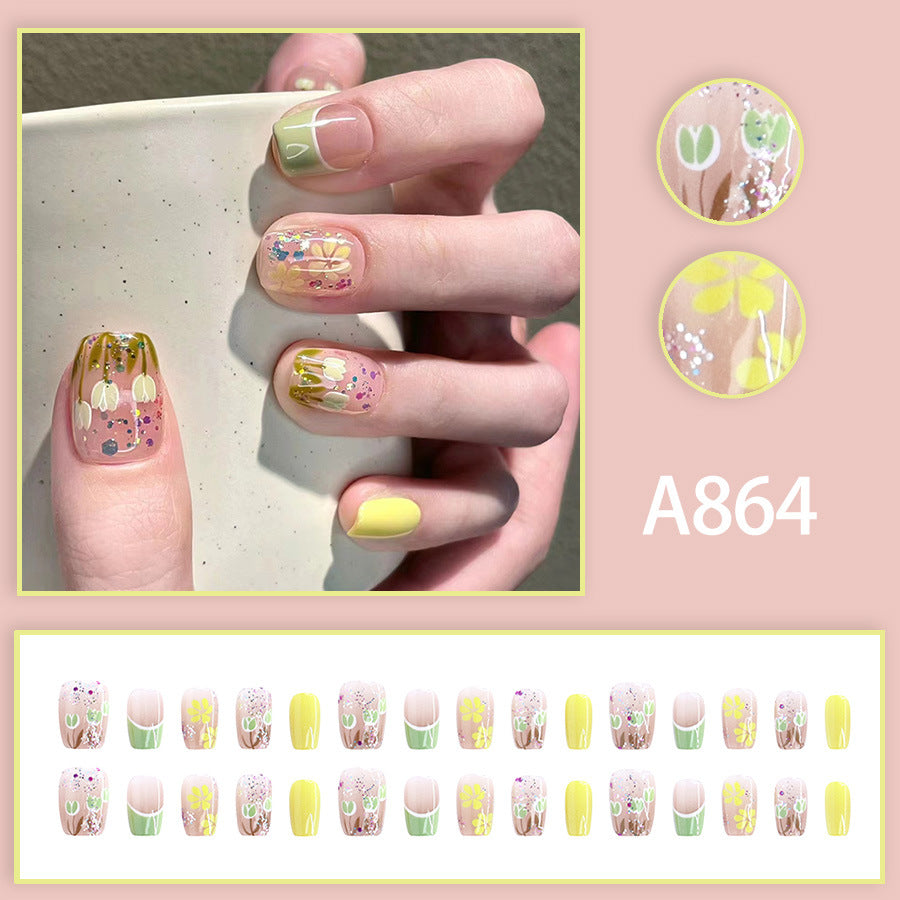Elegant Minimalist Press-On Nail Set (24pcs) (DESIGN 7515)