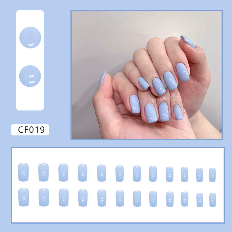 Elegant Minimalist Press-On Nail Set (24pcs) (DESIGN 7464)