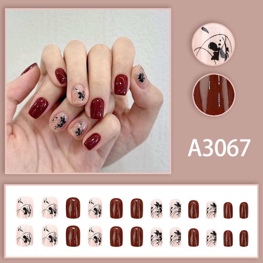 Elegant Minimalist Press-On Nail Set (24pcs) (DESIGN 7598)