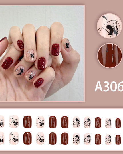 Elegant Minimalist Press-On Nail Set (24pcs) (DESIGN 7598)