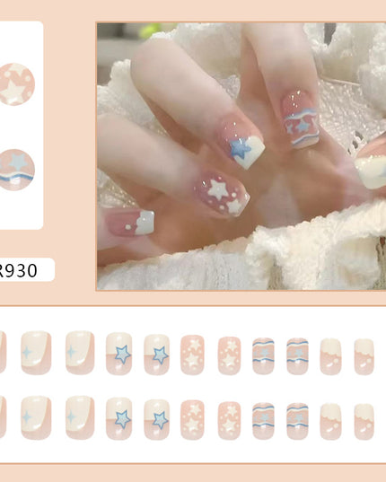 Elegant Minimalist Press-On Nail Set (24pcs) (DESIGN 7309)