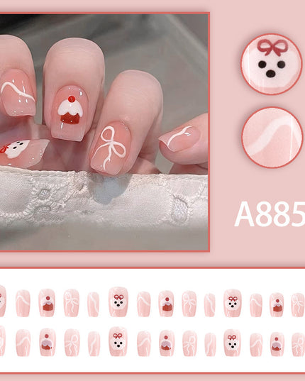 Elegant Minimalist Press-On Nail Set (24pcs) (DESIGN 7532)