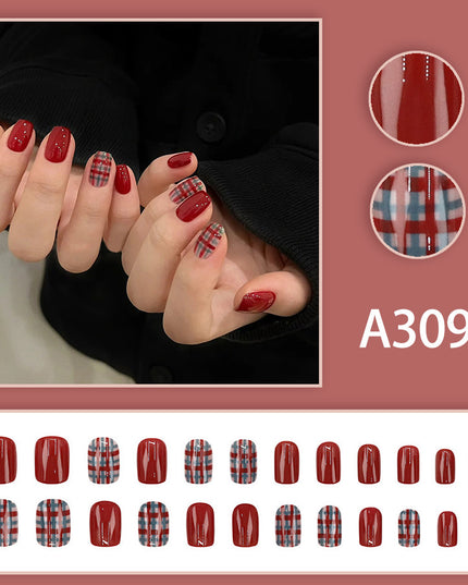 Elegant Minimalist Press-On Nail Set (24pcs) (DESIGN 7625)