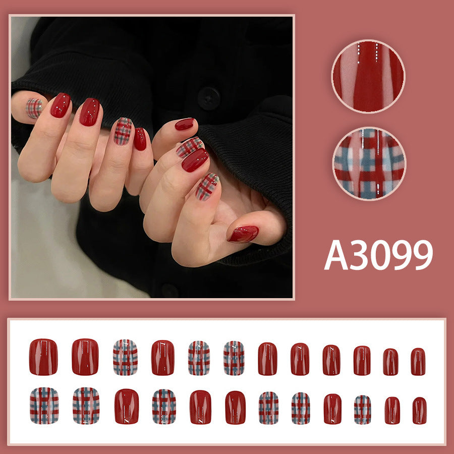 Elegant Minimalist Press-On Nail Set (24pcs) (DESIGN 7625)