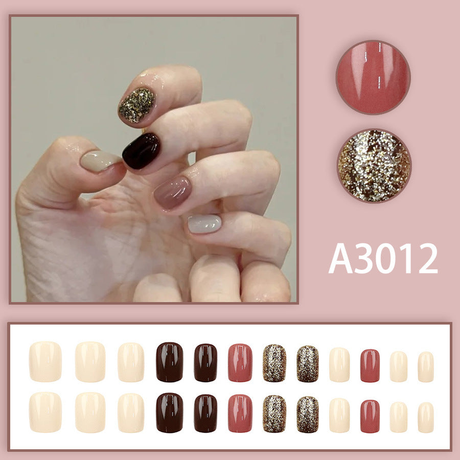 Elegant Minimalist Press-On Nail Set (24pcs) (DESIGN 7552)