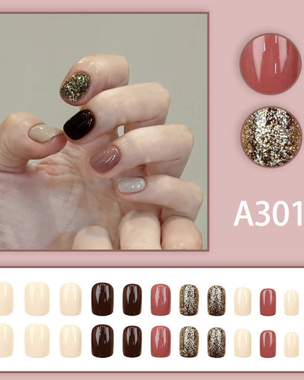Elegant Minimalist Press-On Nail Set (24pcs) (DESIGN 7552)