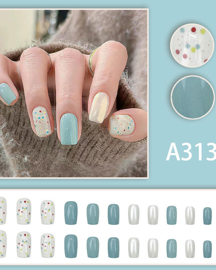 Elegant Minimalist Press-On Nail Set (24pcs) (DESIGN 7654)