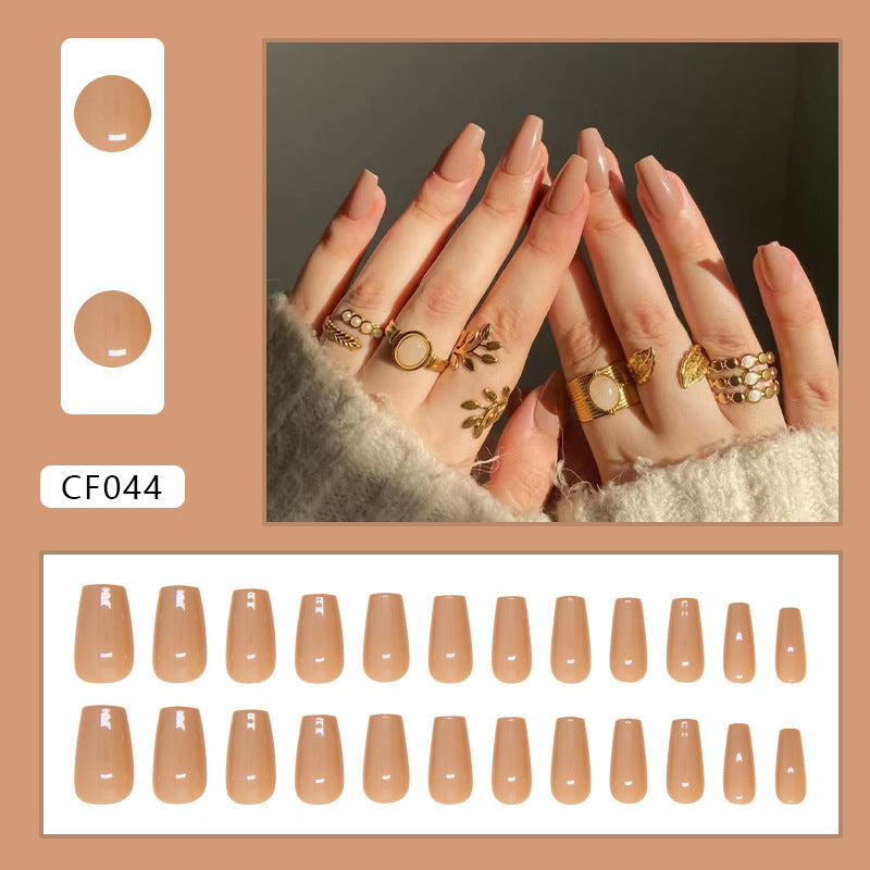 Elegant Minimalist Press-On Nail Set (24pcs) (DESIGN 7381)