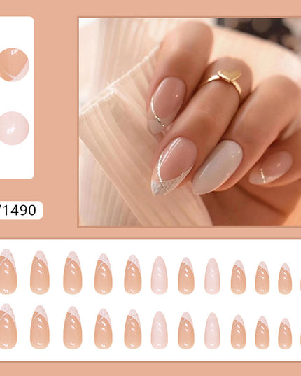 Elegant Minimalist Press-On Nail Set (24pcs) (DESIGN 7391)