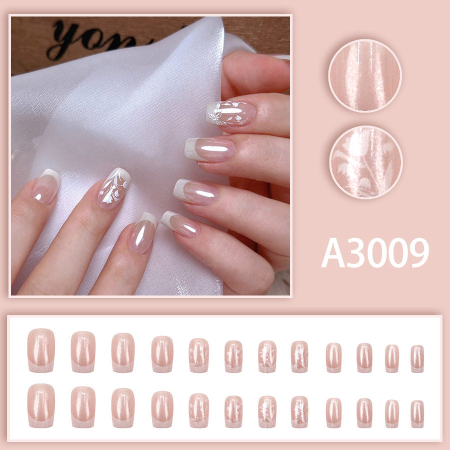 Elegant Minimalist Press-On Nail Set (24pcs) (DESIGN 7549)