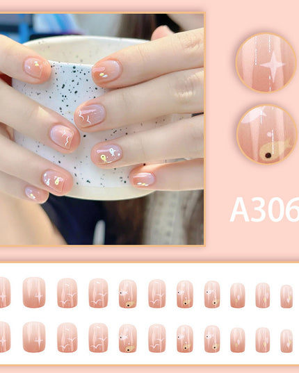 Elegant Minimalist Press-On Nail Set (24pcs) (DESIGN 7595)