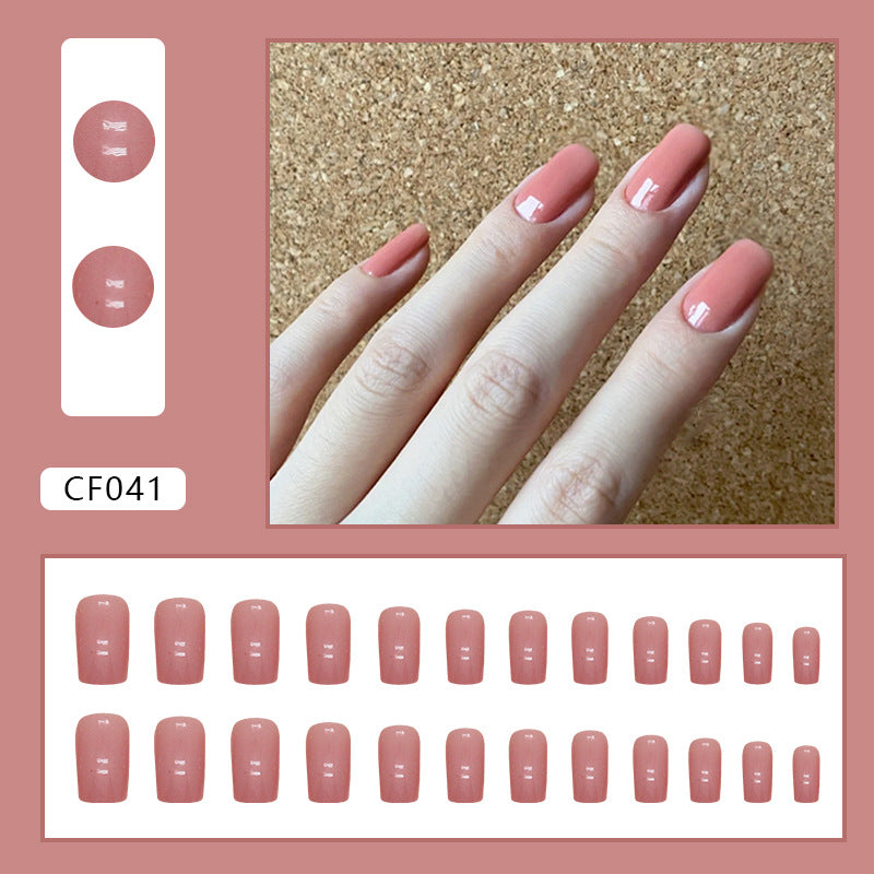 Elegant Minimalist Press-On Nail Set (24pcs) (DESIGN 7425)