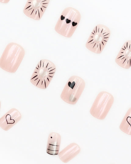 Elegant Minimalist Press-On Nail Set (24pcs) (DESIGN 7554)