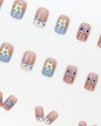 Elegant Minimalist Press-On Nail Set (24pcs) (DESIGN 7659)