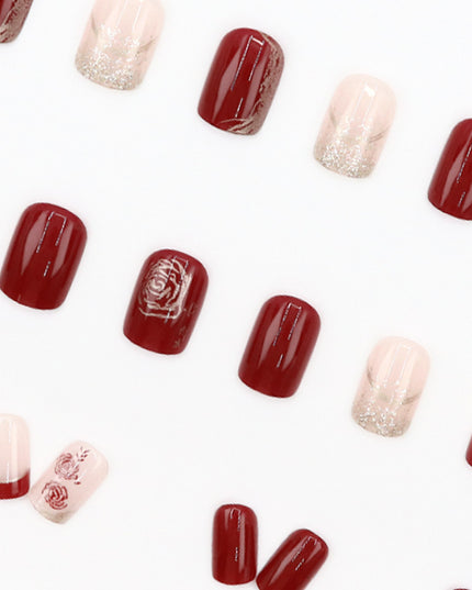 Elegant Minimalist Press-On Nail Set (24pcs) (DESIGN 7587)