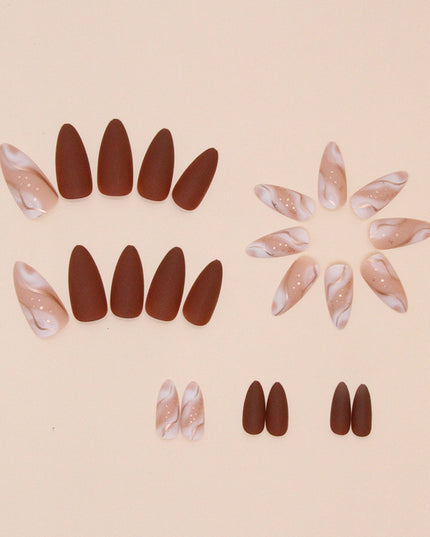 Elegant Minimalist Press-On Nail Set (24pcs) (DESIGN 7392)