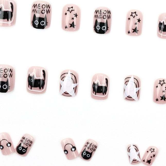 Elegant Minimalist Press-On Nail Set (24pcs) (DESIGN 7555)