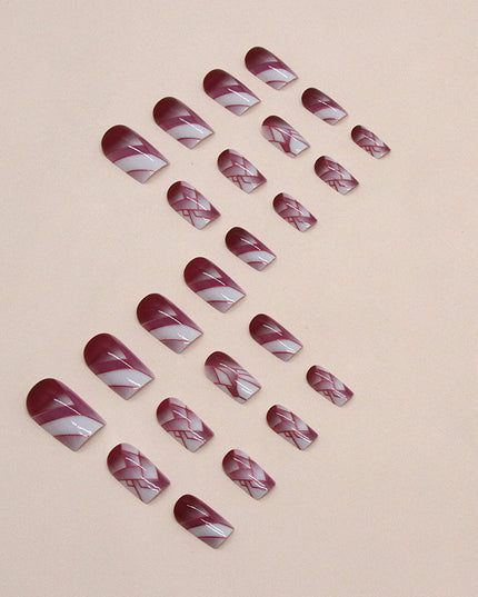 Elegant Minimalist Press-On Nail Set (24pcs) (DESIGN 7429)