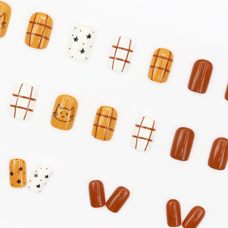 Elegant Minimalist Press-On Nail Set (24pcs) (DESIGN 7585)