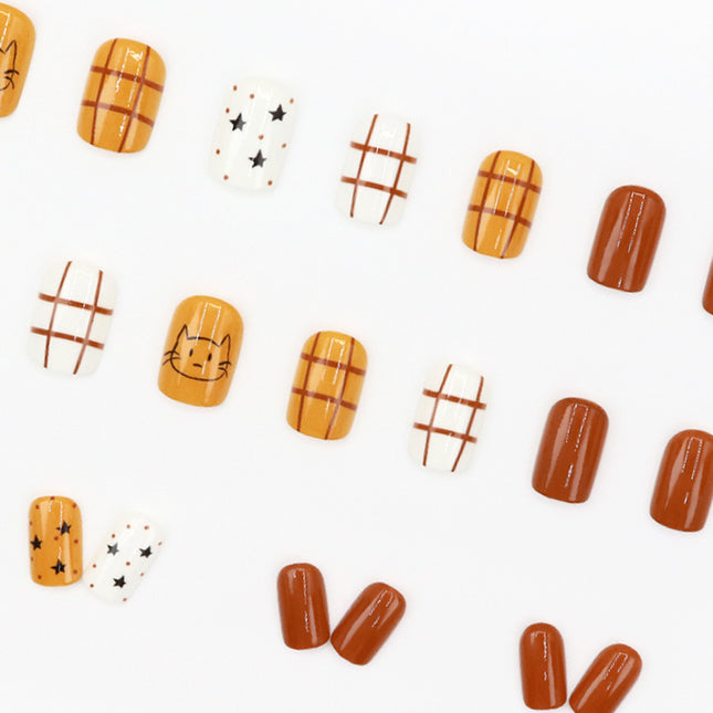 Elegant Minimalist Press-On Nail Set (24pcs) (DESIGN 7585)