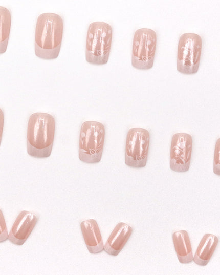 Elegant Minimalist Press-On Nail Set (24pcs) (DESIGN 7549)
