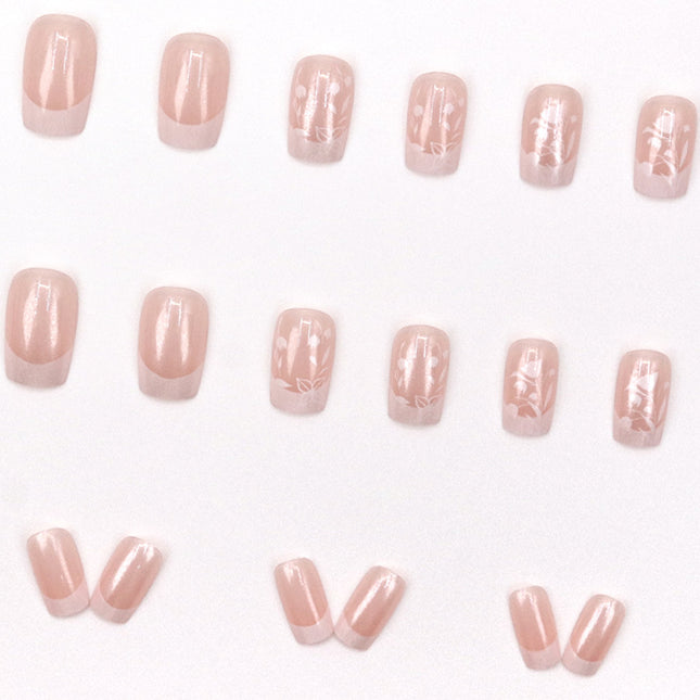 Elegant Minimalist Press-On Nail Set (24pcs) (DESIGN 7549)