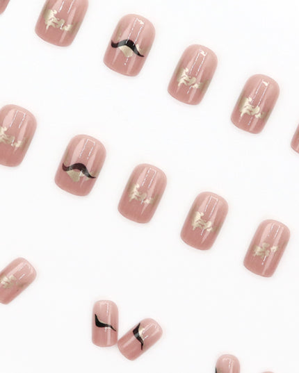 Elegant Minimalist Press-On Nail Set (24pcs) (DESIGN 7601)