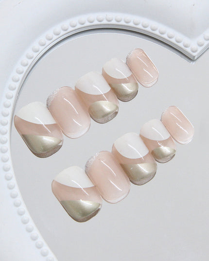 Elegant Minimalist Press-On Nail Set (24pcs) (DESIGN 7448)