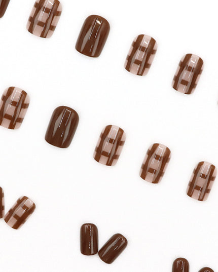 Elegant Minimalist Press-On Nail Set (24pcs) (DESIGN 7607)