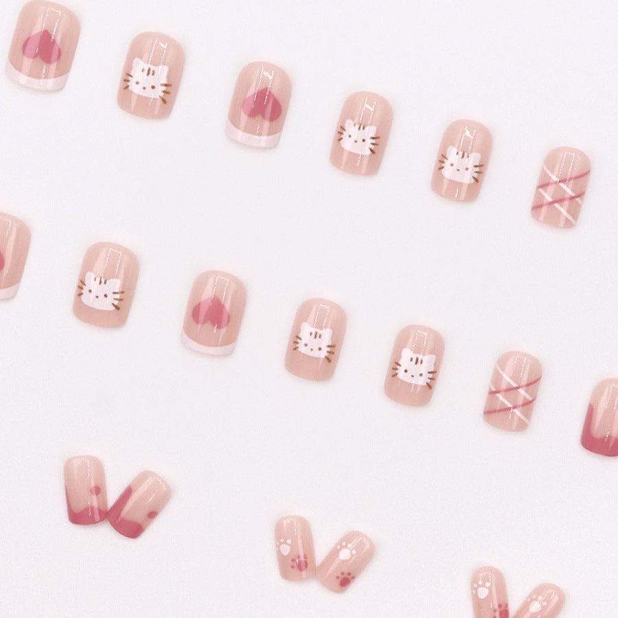 Elegant Minimalist Press-On Nail Set (24pcs) (DESIGN 7664)