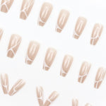 Elegant Minimalist Press-On Nail Set (24pcs) (DESIGN 7566)