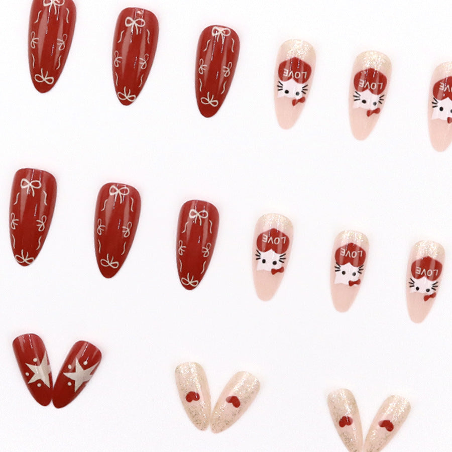 Elegant Minimalist Press-On Nail Set (24pcs) (DESIGN 7616)